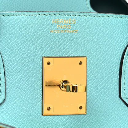 Hermes Epsom BIRKIN 30 Bleu Atoll 6 of 12