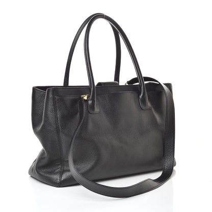 Chanel Calfskin Cerf Shopper Tote Black 3 of 16