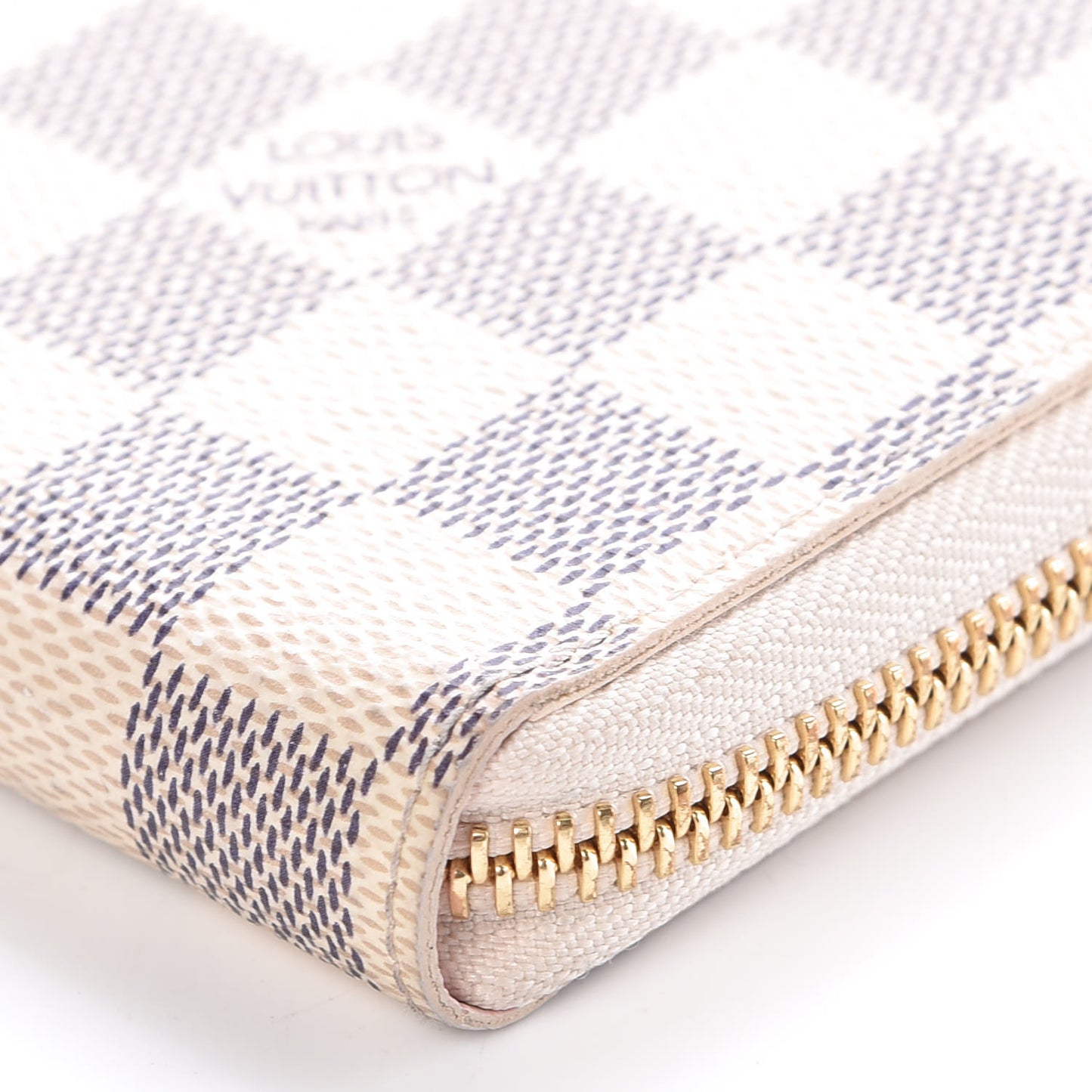 Damier Azur Clemence Wallet Rose Ballerine