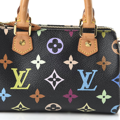 Louis Vuitton Monogram Multicolor Mini Sac HL Speedy Black 8 of 8