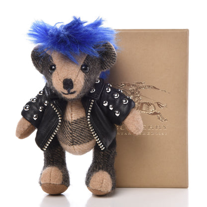 Burberry Cashmere Thomas Punk Teddy Bear Keychain Charm Camel 4 of 4