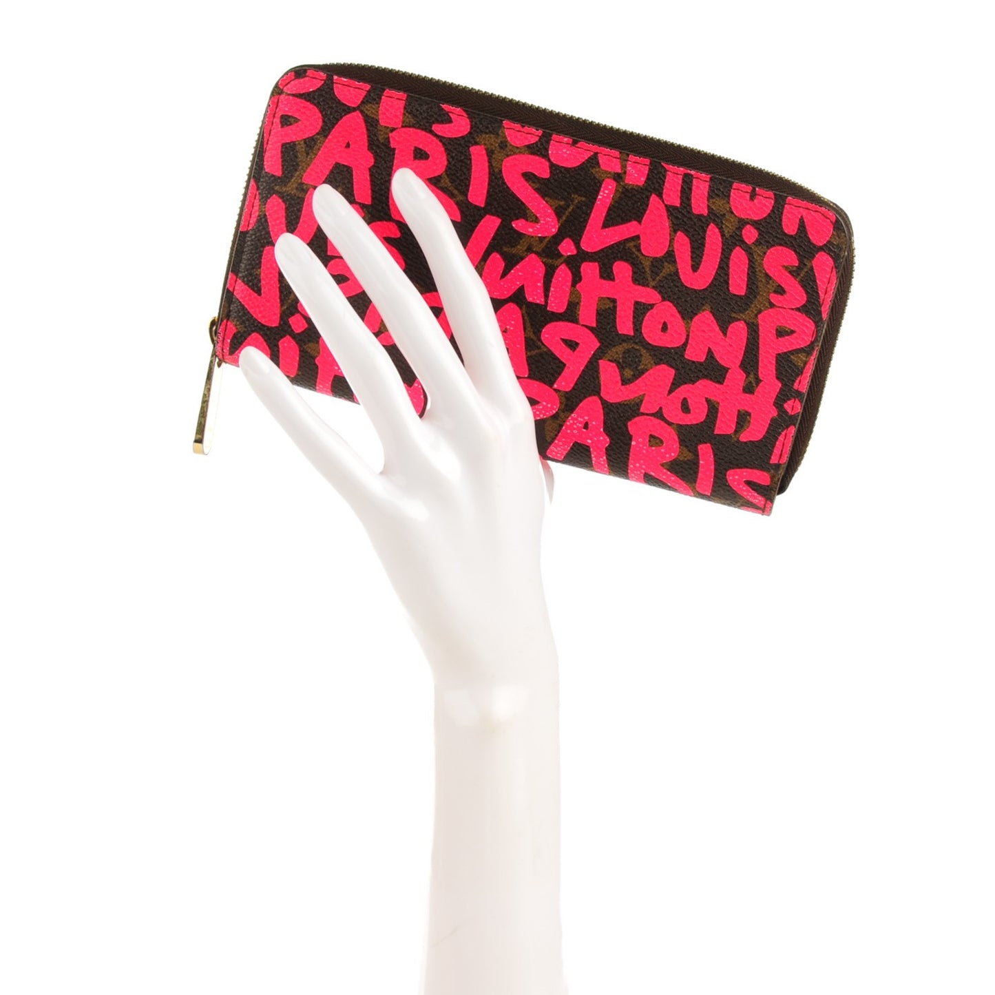 Monogram Graffiti Zippy Wallet Fuchsia