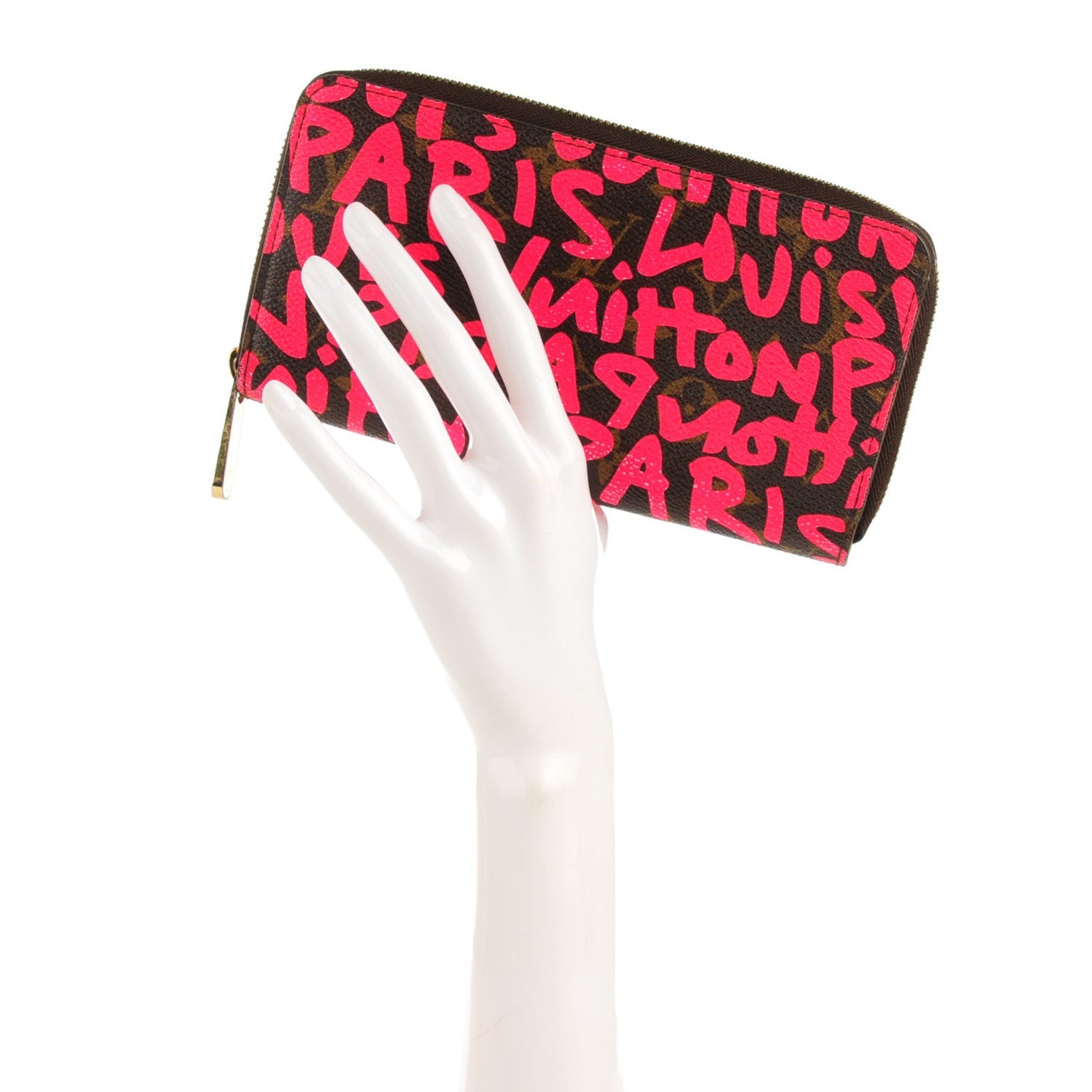 Louis Vuitton Monogram Graffiti Zippy Wallet Fuchsia 2 of 7