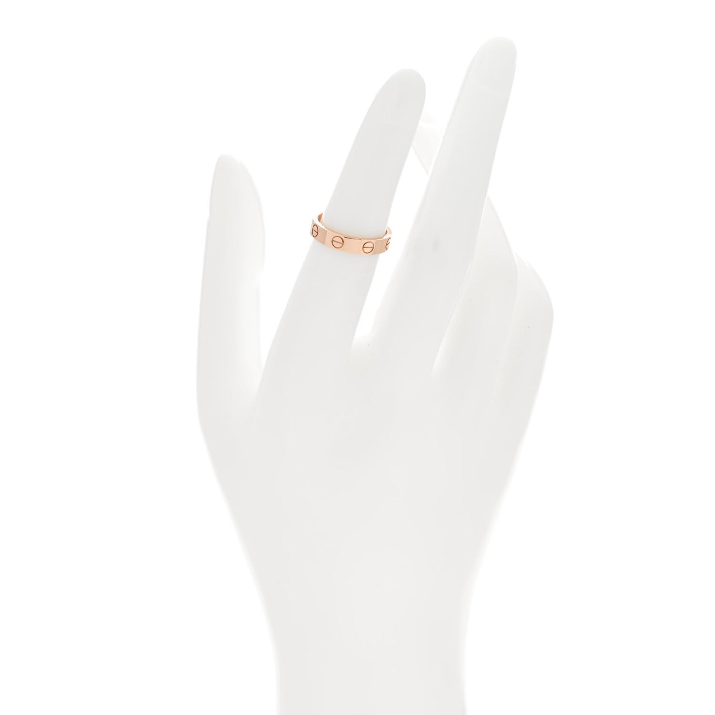 18K Pink Gold 3.5mm LOVE Wedding Band Ring 49 5