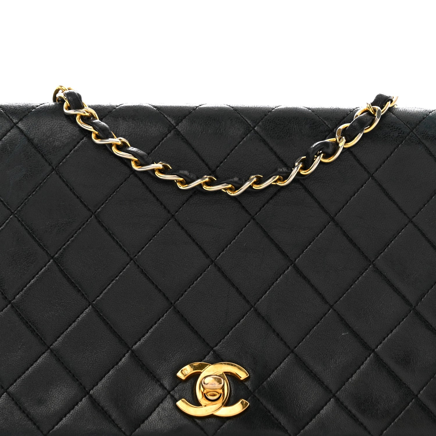 Chanel Lambskin Quilted Small Single Flap Black 9 of 15