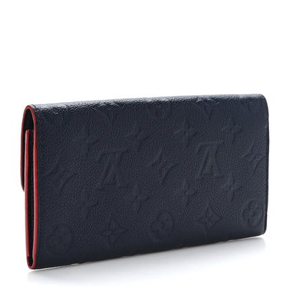 Louis Vuitton Empreinte Emilie Wallet Marine Rouge 3 of 6