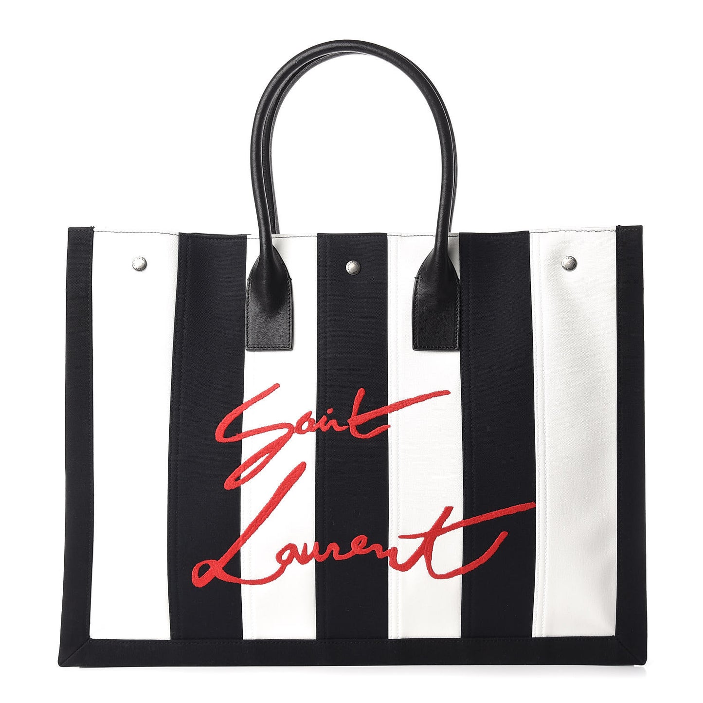 Canvas Noe Tote Black White