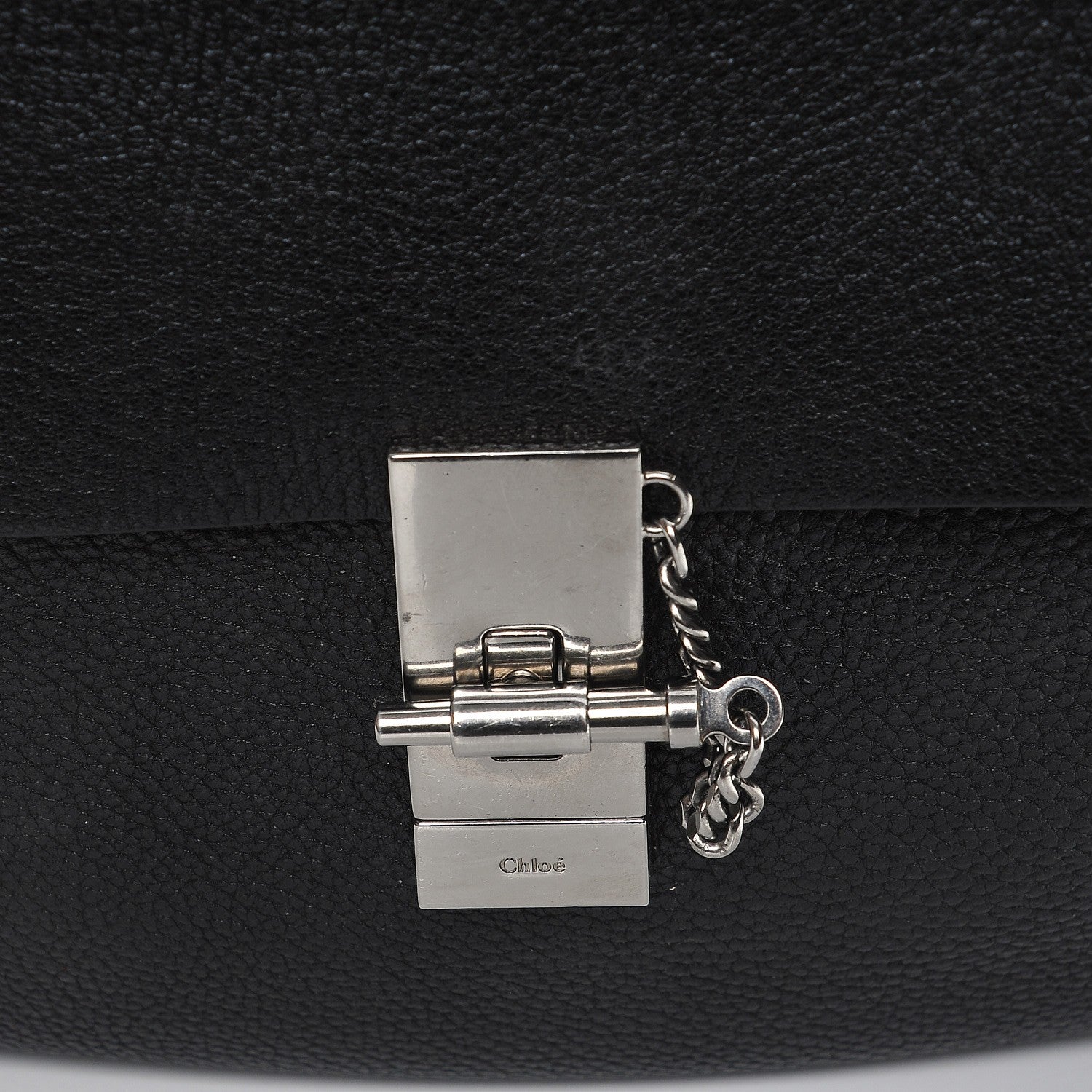 Chloe Grained Lambskin Medium Drew Shoulder Bag Black 7 of 7