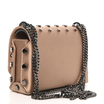 Jimmy Choo Satin Studded Lockett Petite Shoulder Bag Ballet Pink 3 of 10