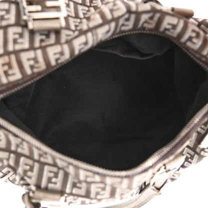 Fendi Zucchino Vachetta Forever Boston Caffe Argilla Canna di Fucile 5 of 15