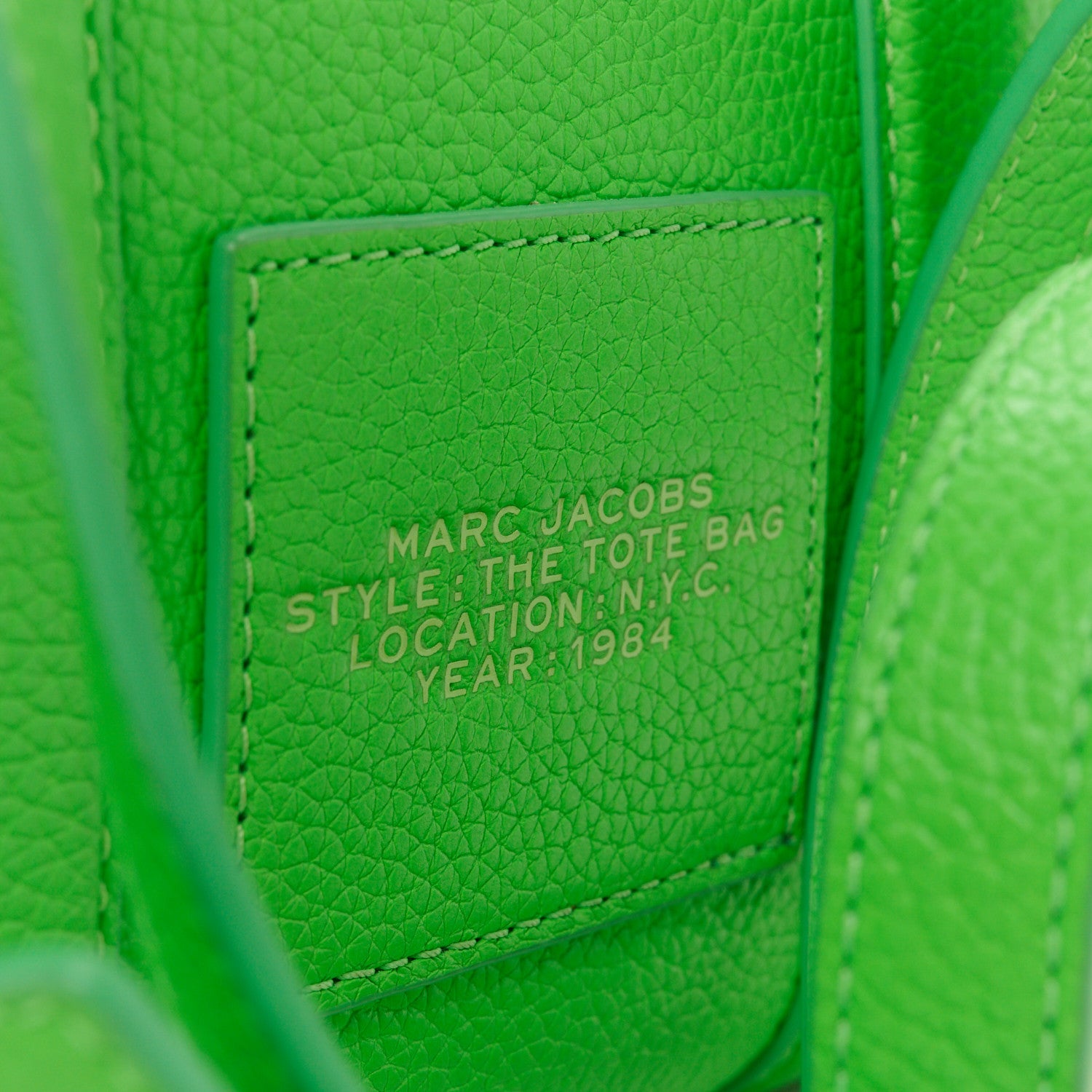 Marc Jacobs Grained Calfskin Small The Tote Bag Apple 10 of 13