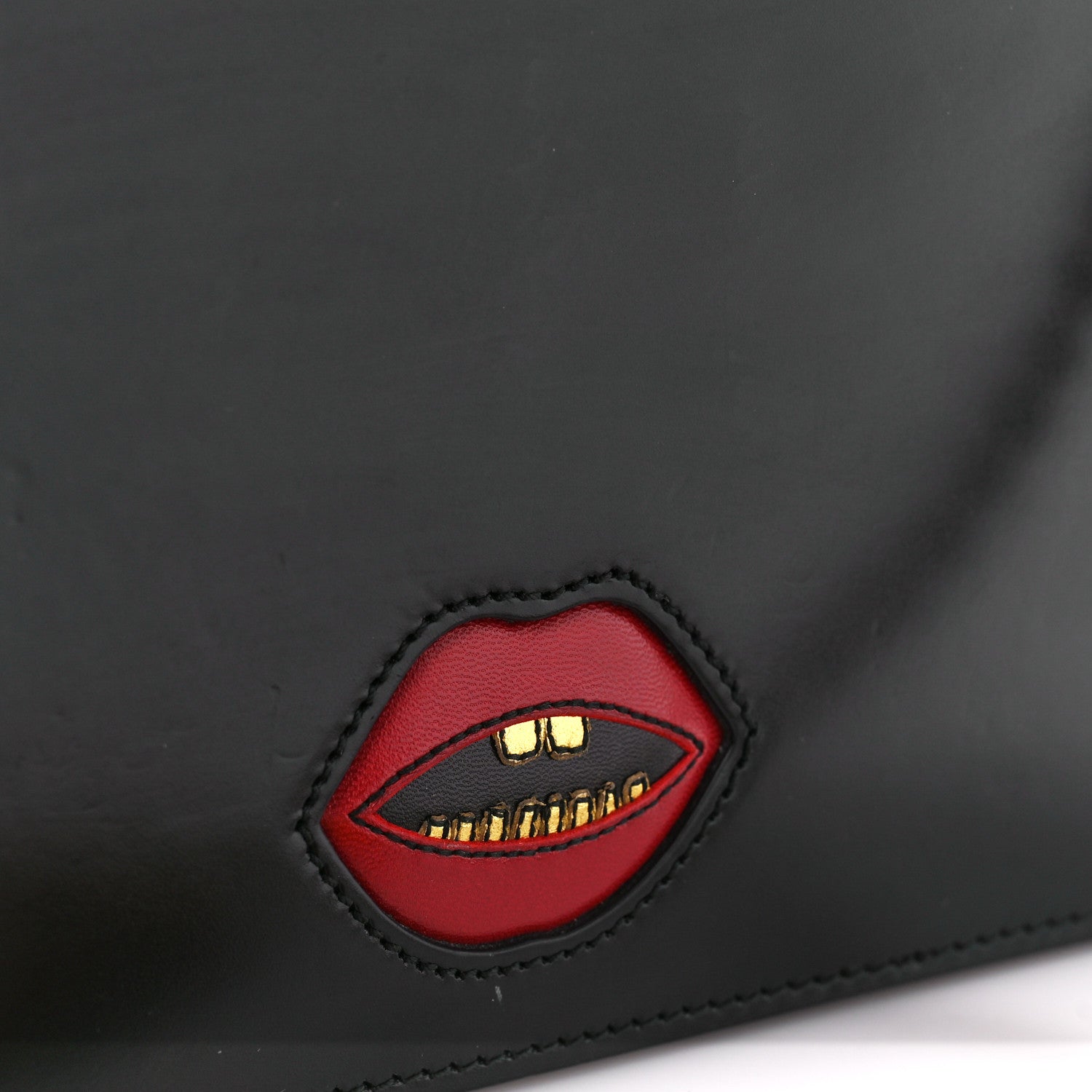 Gucci Knight Calfskin Malaga Kid Heart Medium GG Marmont Chain Handle Bag Black Hibiscus Red Multicolor 15 of 15