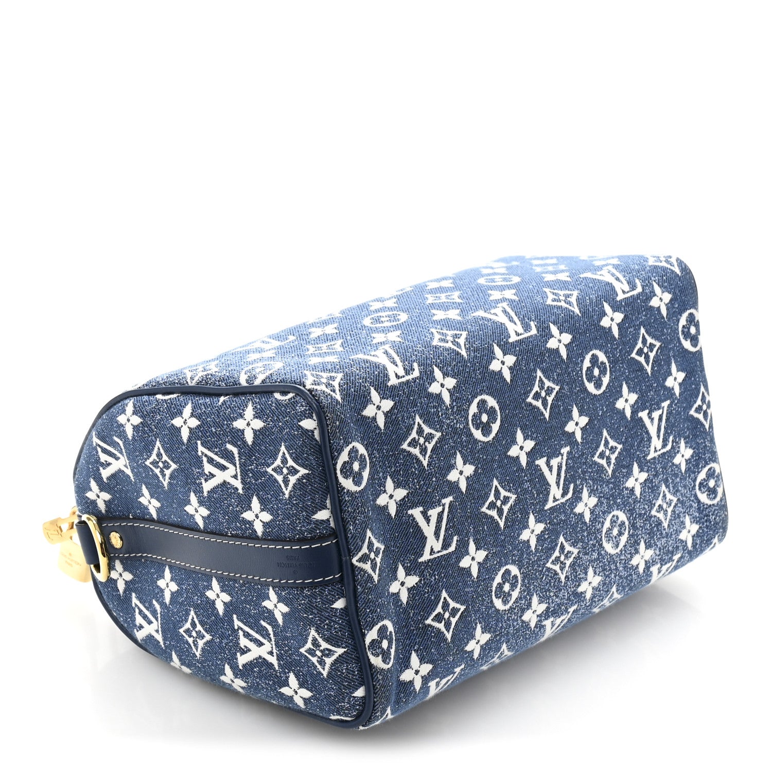 Louis Vuitton Monogram Jacquard Denim Speedy Bandouliere 25 Bleu 4 of 13