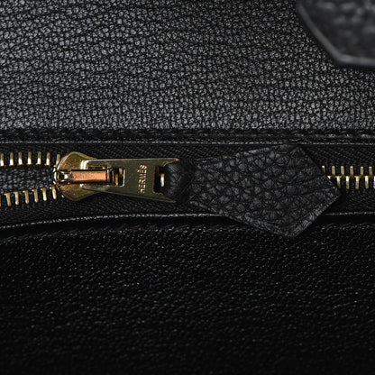 Hermes Togo Birkin 25 Black 13 of 31