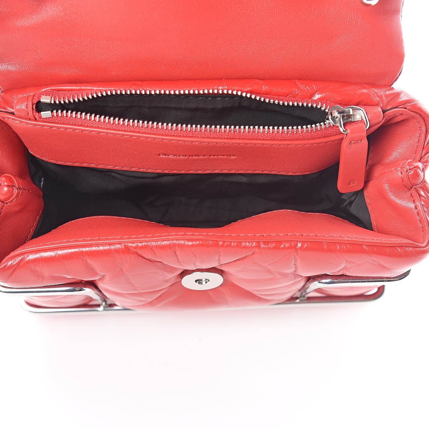 Alexander Wang Calfskin Quilted Halo Xbody Bag Red 6 of 9