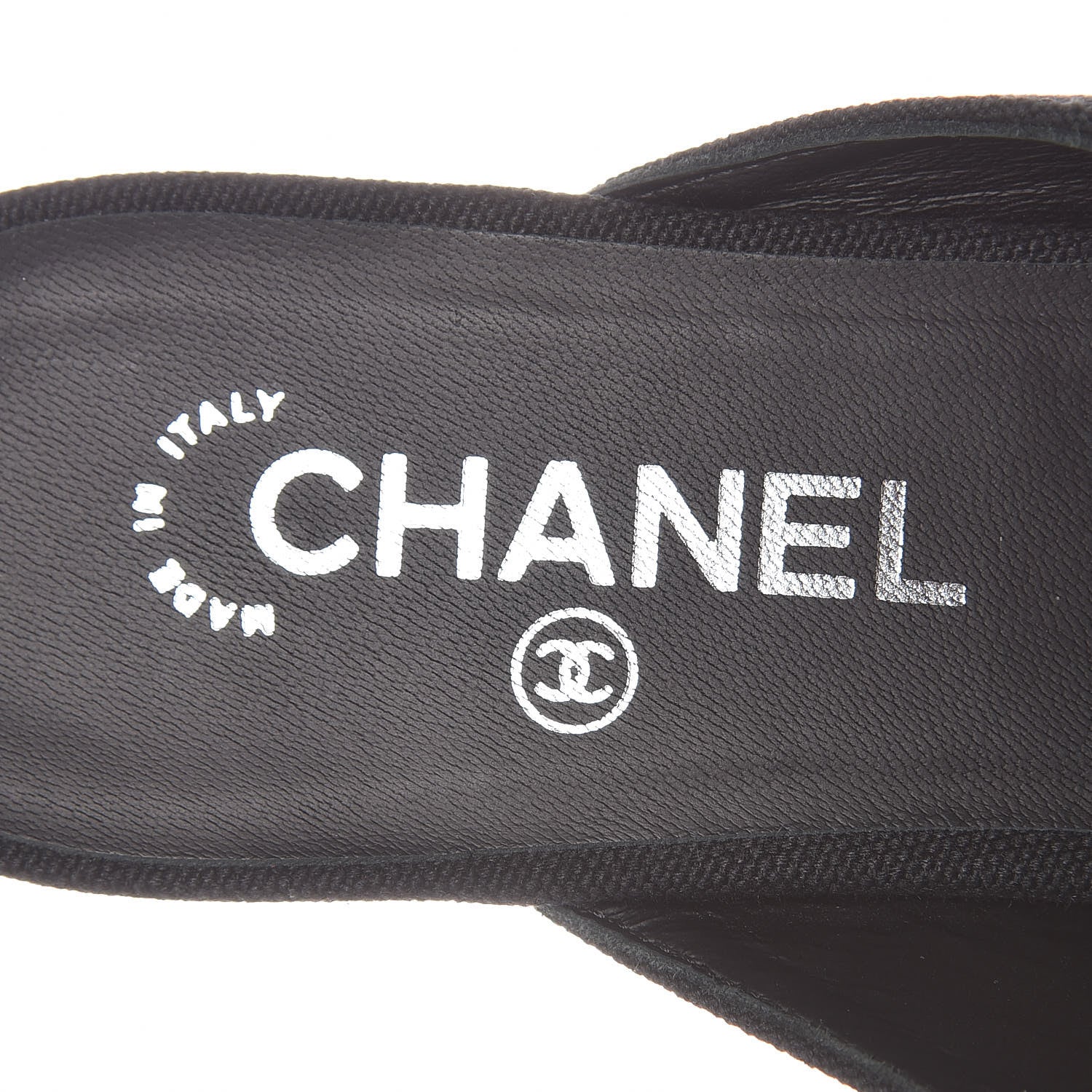 Chanel Fabric Velvet Cap Toe Mules 41 Black 7 of 8