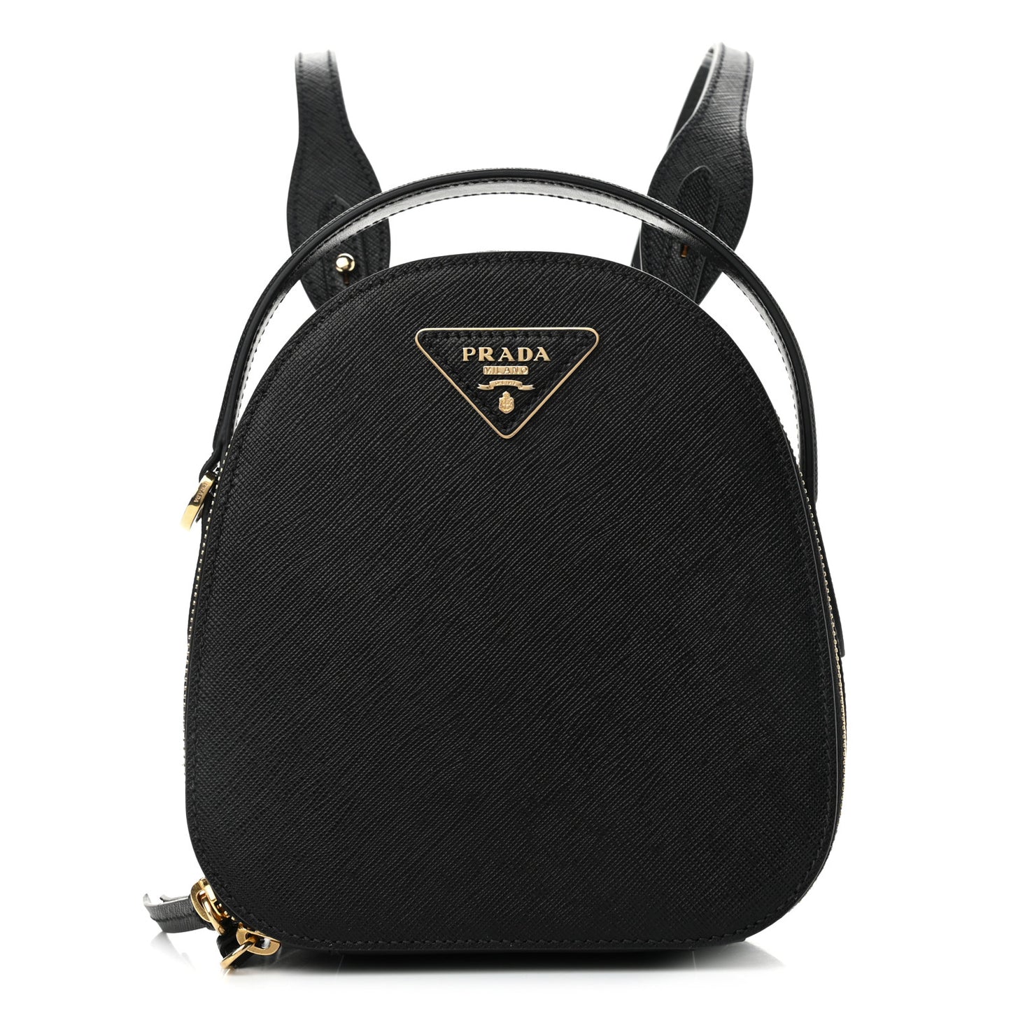 Saffiano Lux Mini Odette Backpack Black