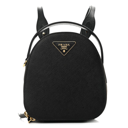 Prada Saffiano Lux Mini Odette Backpack Black 1 of 9