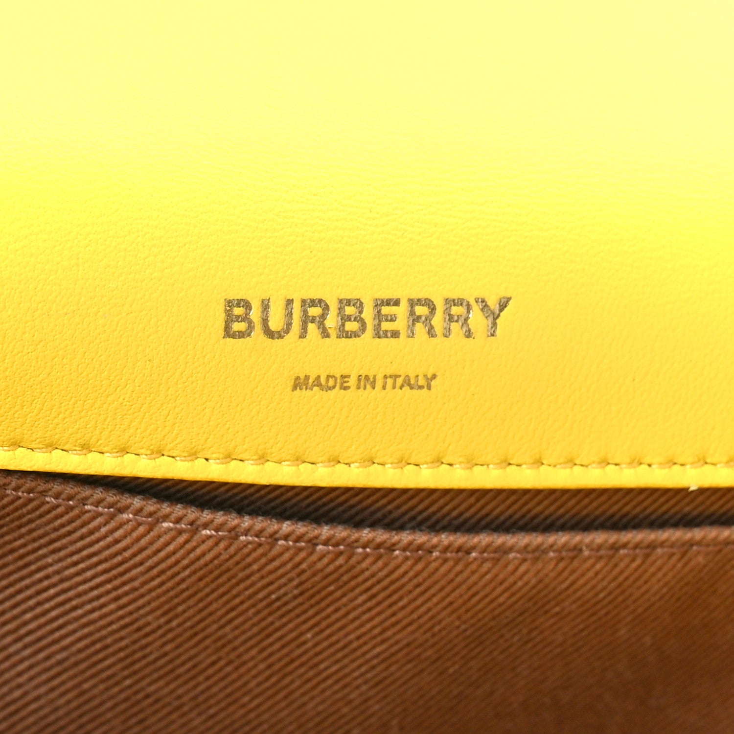 Burberry Lambskin Quilted Small Lola Tri-Color Bag Deep Saffron White Beige 6 of 11