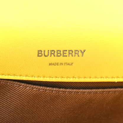 Burberry Lambskin Quilted Small Lola Tri-Color Bag Deep Saffron White Beige 6 of 11