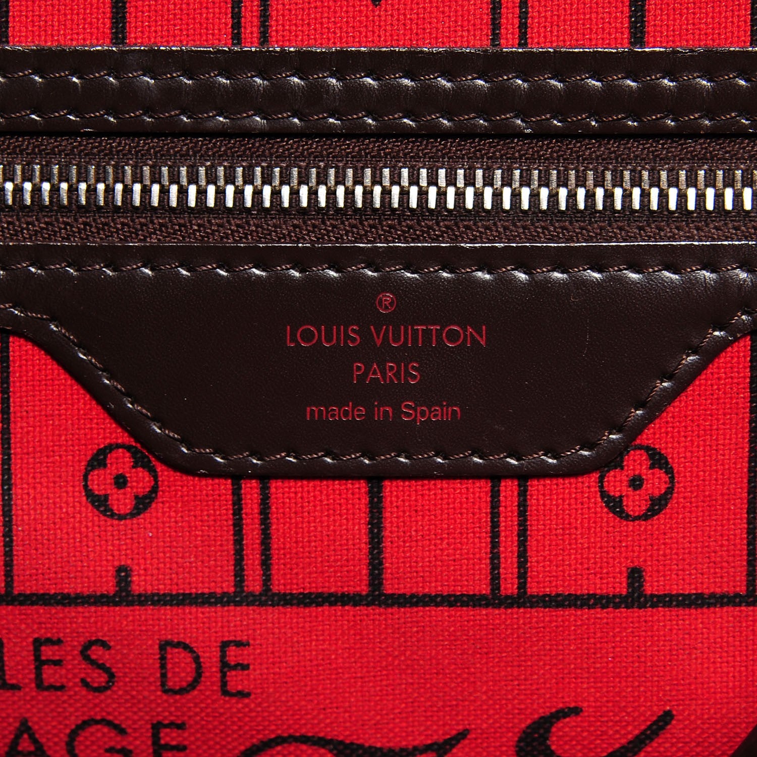 Louis Vuitton Damier Ebene Neverfull MM 6 of 7