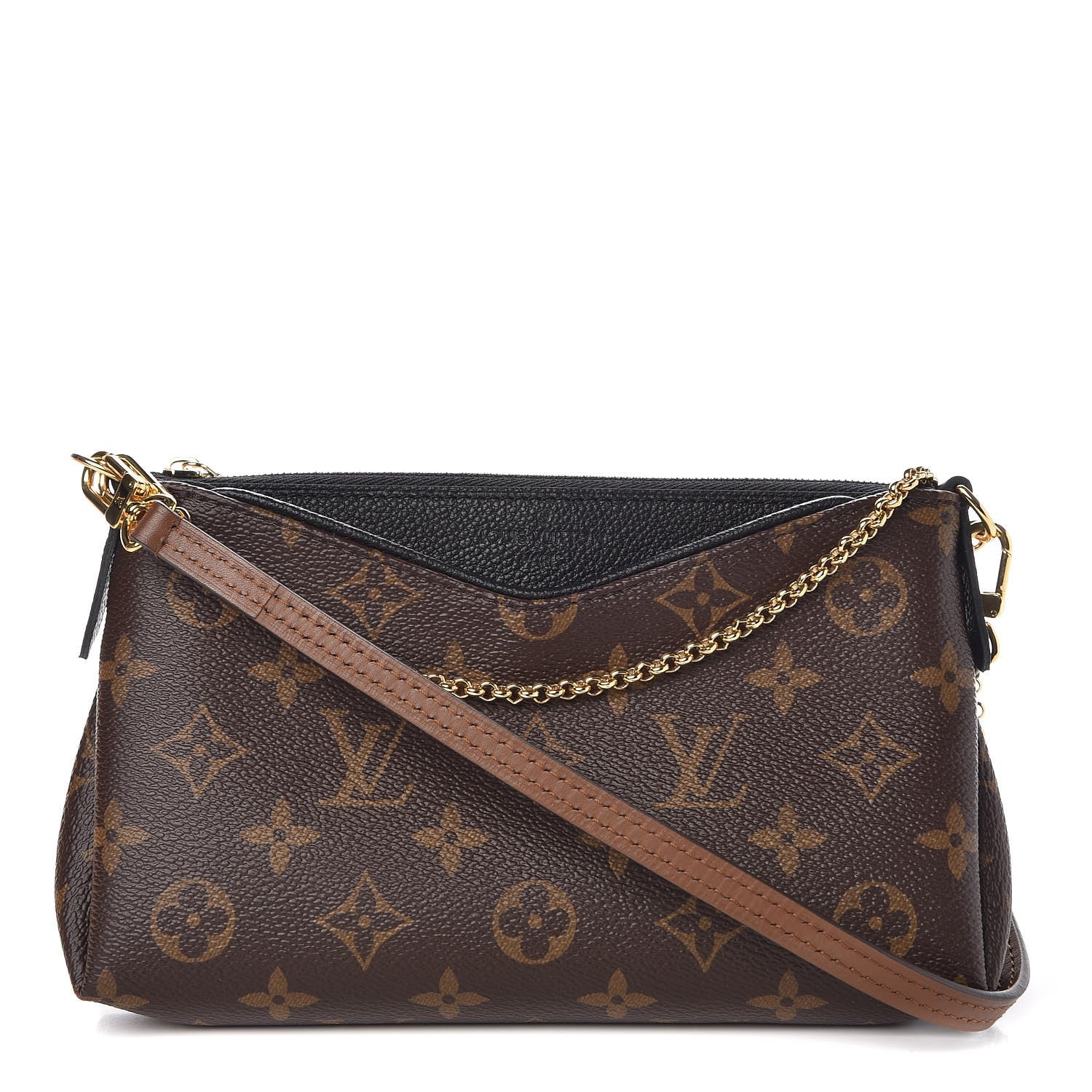 Louis Vuitton Monogram Pallas Clutch Black 1 of 8