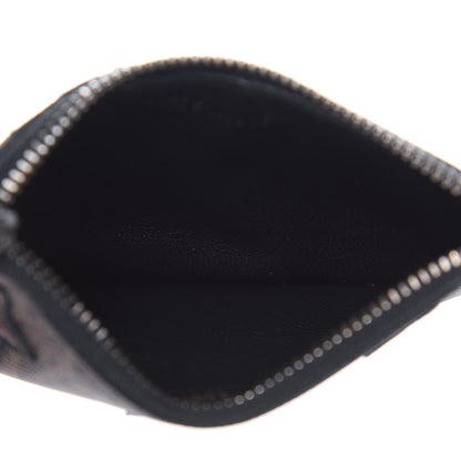 Saint Laurent Classic Toile Monogram Stars 5 Fragments Zip Pouch Card Holder Black 5 of 7