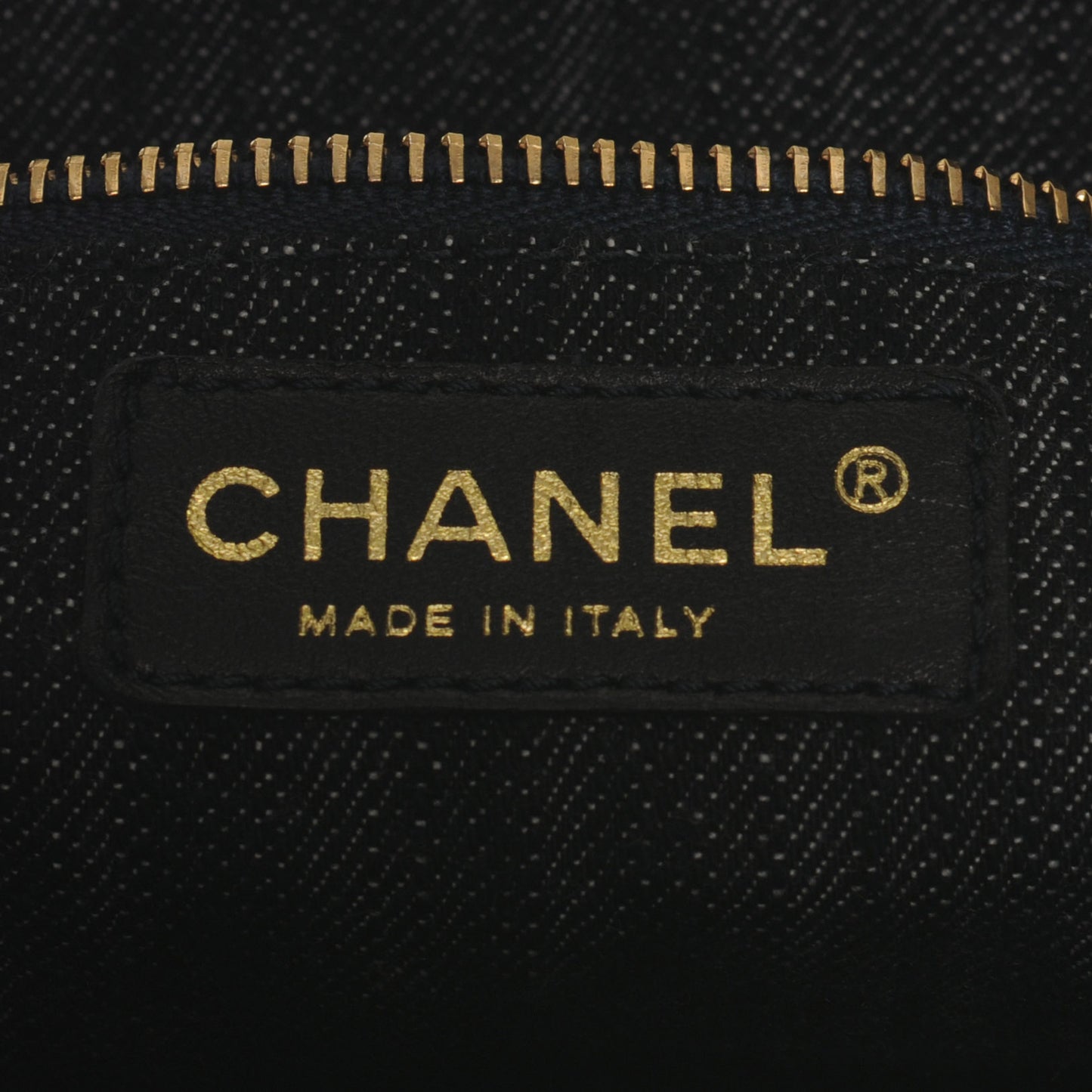 Denim CC Double Pocket Shoulder Bag