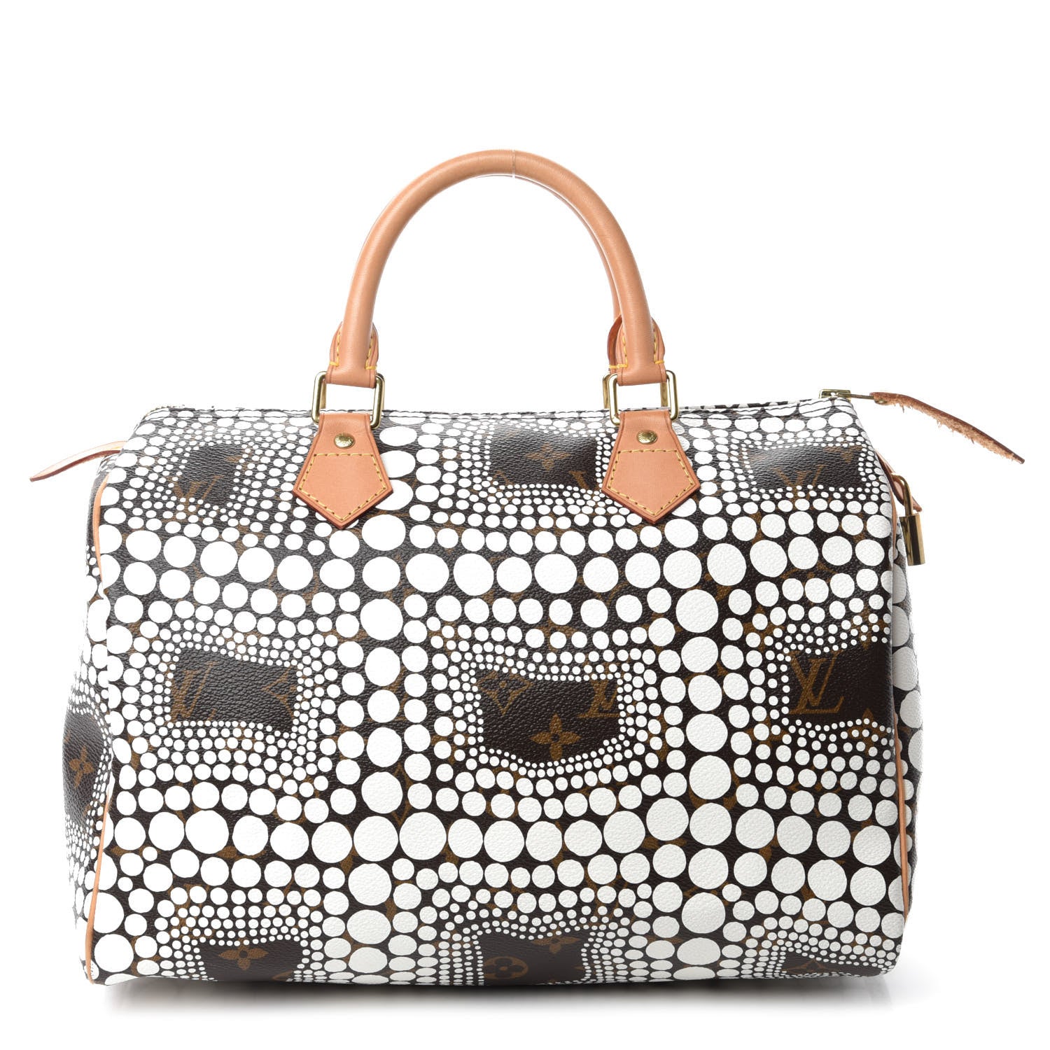 Louis Vuitton Monogram Kusama Town Speedy 30 White 1 of 10