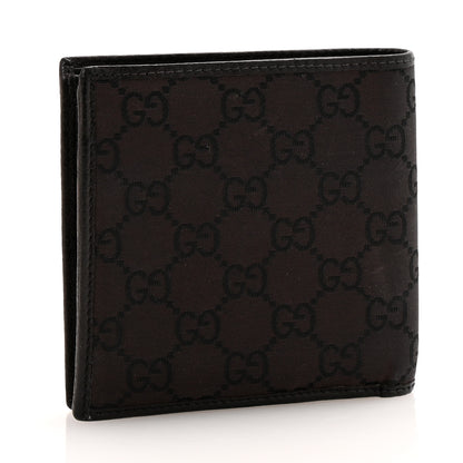 Gucci Nylon Monogram Bi-Fold Wallet Brown 3 of 9