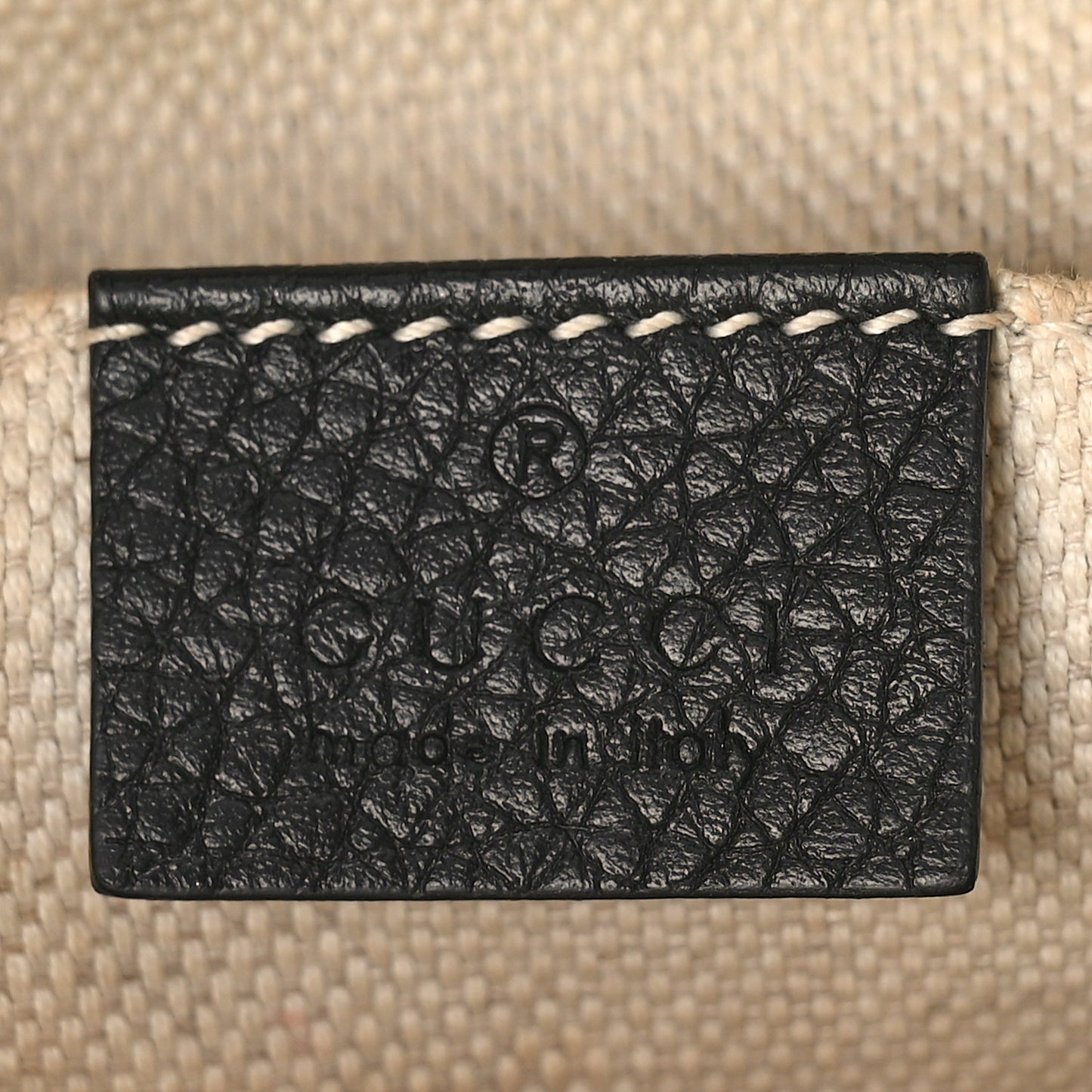 Pebbled Calfskin Small Soho Disco Bag Black
