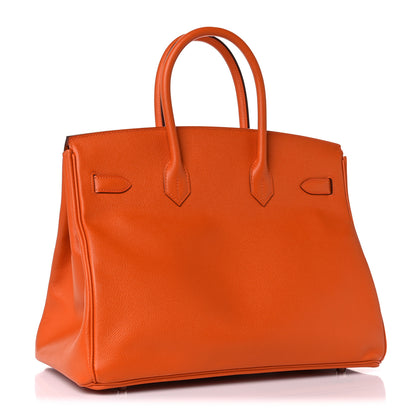 Hermes Epsom Birkin 35 Orange 3 of 34