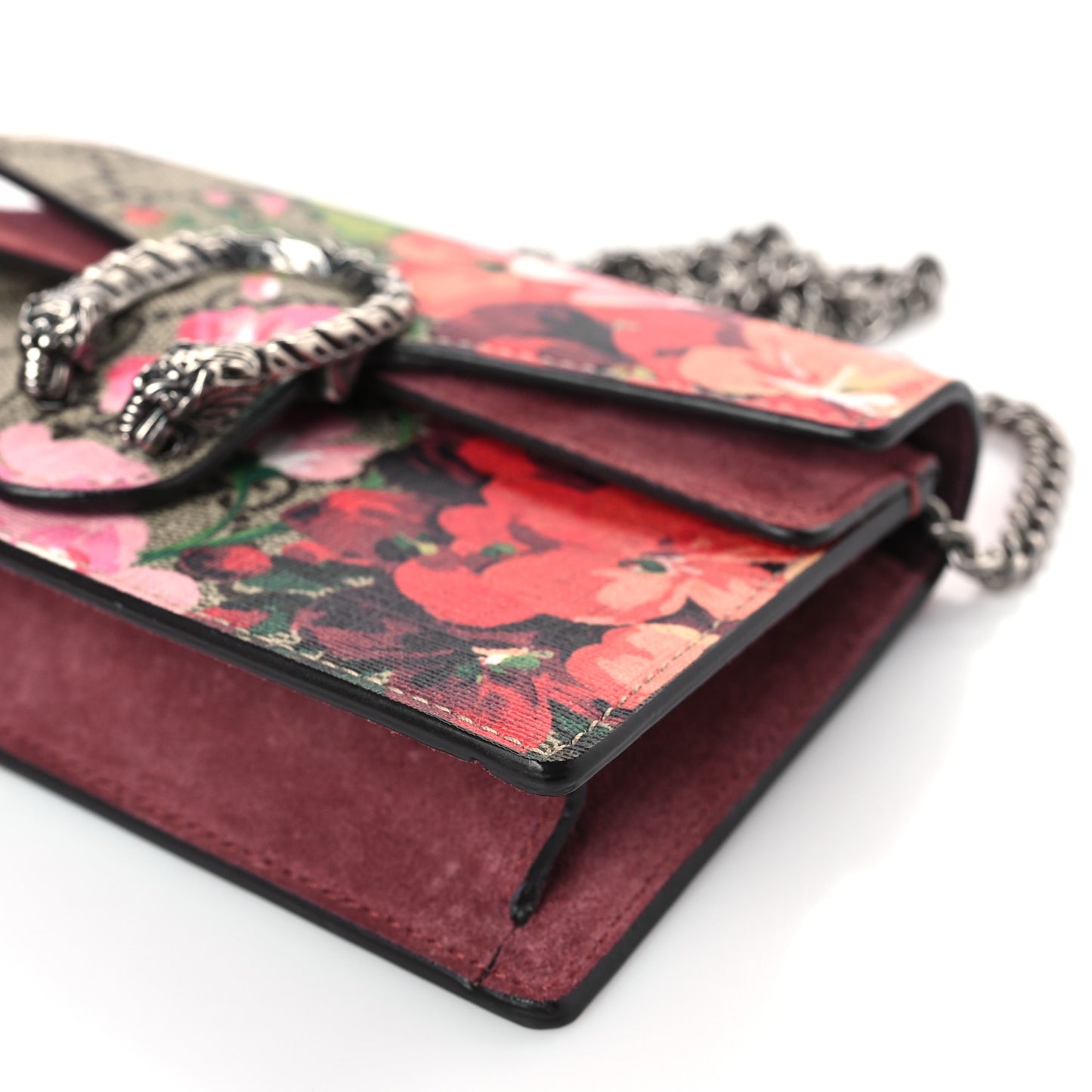 GG Supreme Monogram Blooms Super Mini Dionysus Shoulder Bag Beige Multicolor Dry Rose