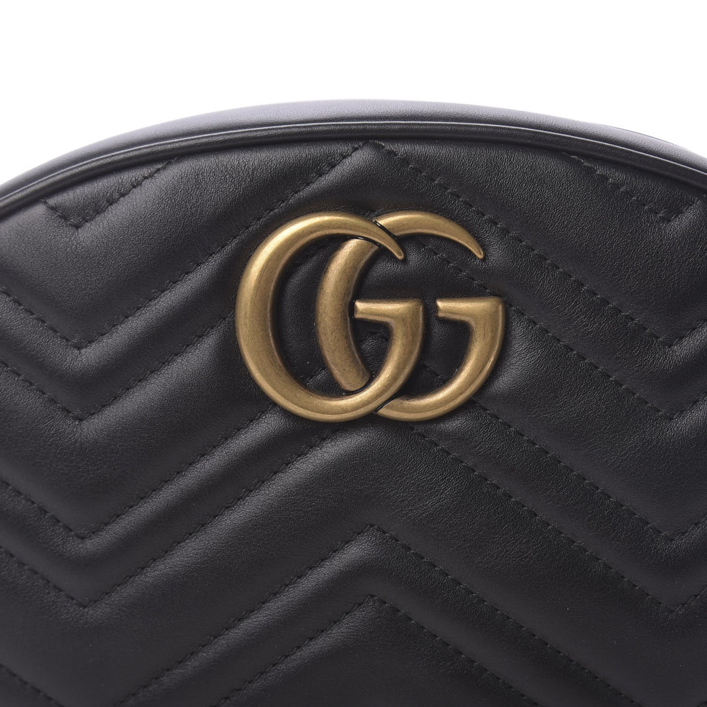 Calfskin Matelasse GG Marmont Belt Bag 75 30 Black