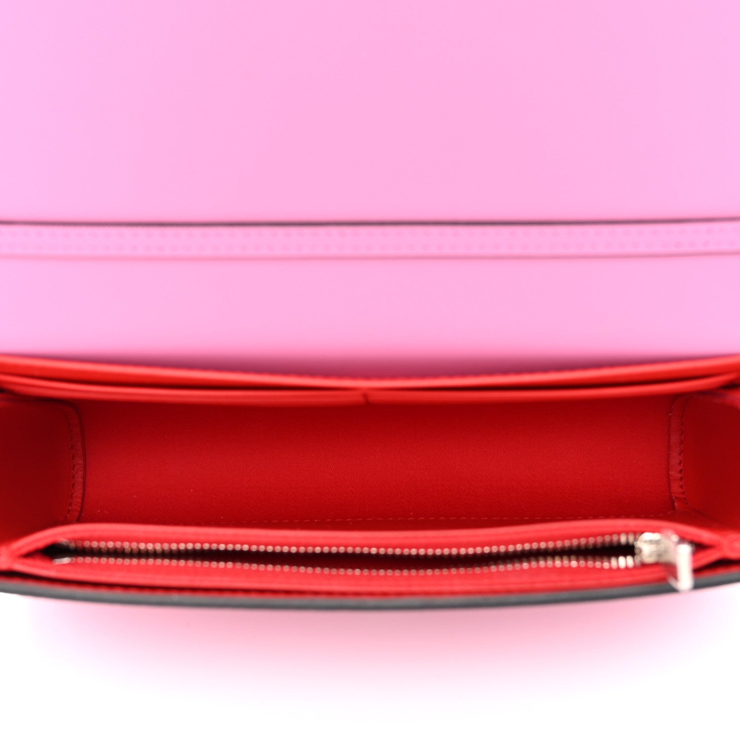 Christian Louboutin Grained Calfskin Spikes Paloma Clutch Pink 5 of 10