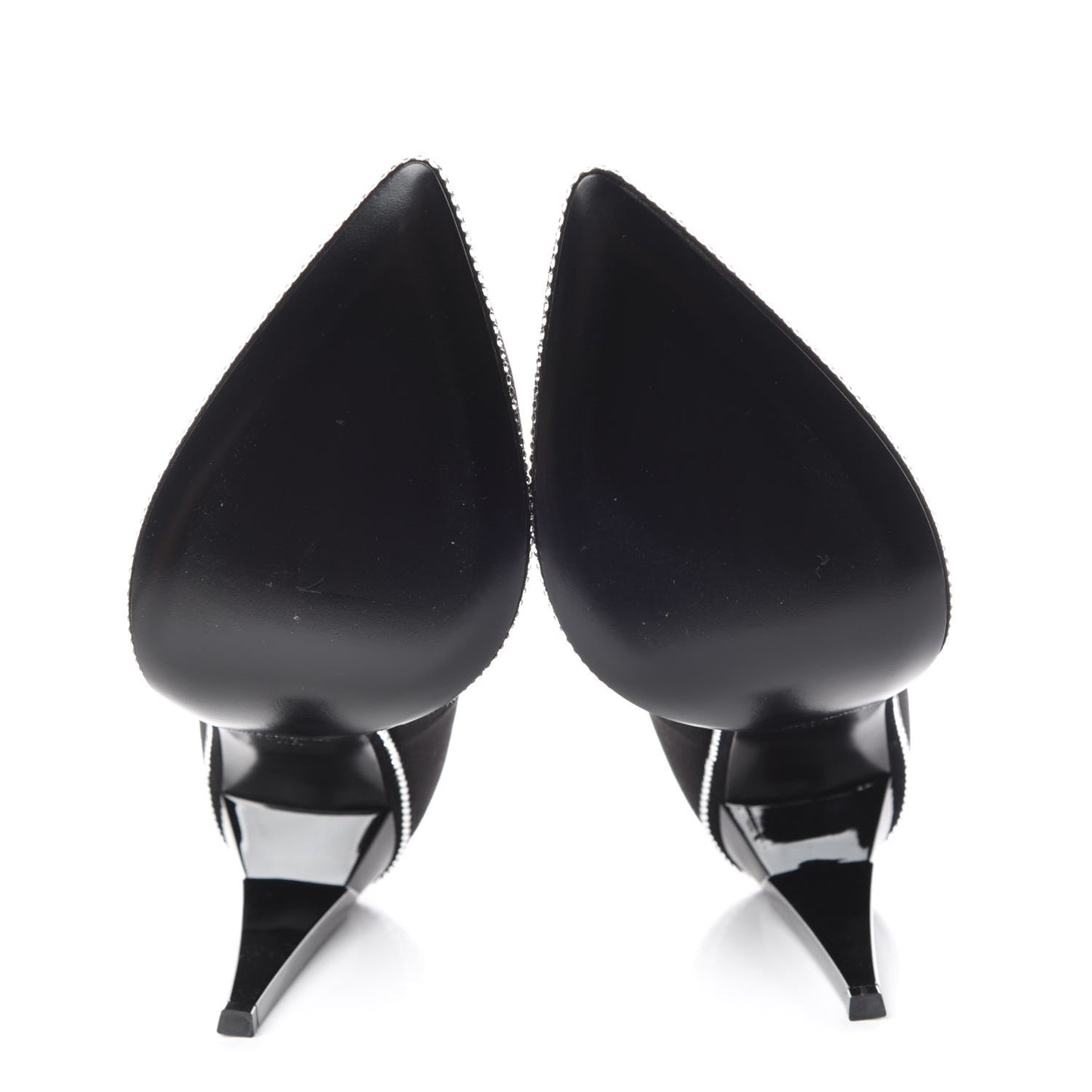 Satin Crystal Embellished Freja 105 Pumps 38.5 Black