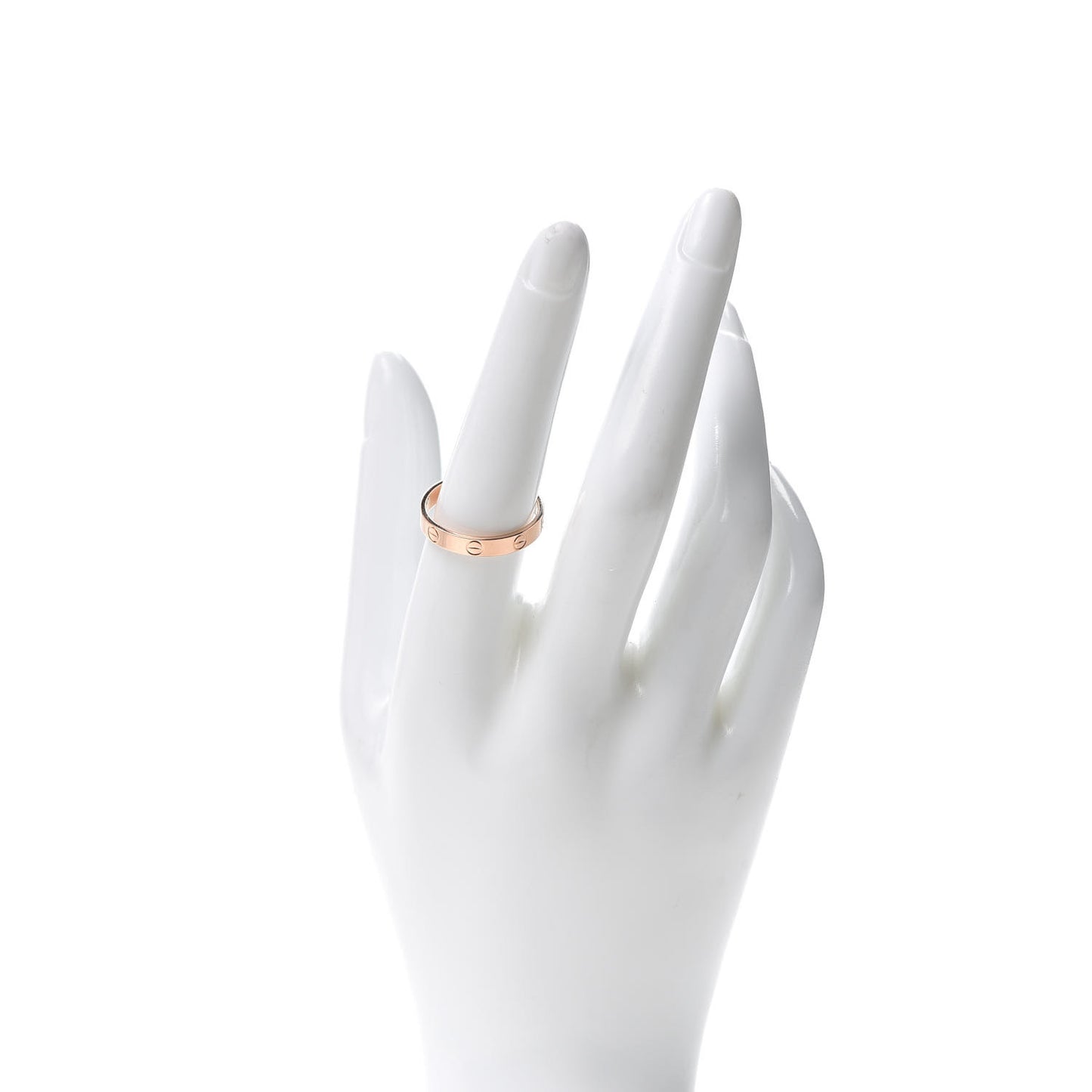 18K Pink Gold 3.5mm LOVE Wedding Band Ring 57 8