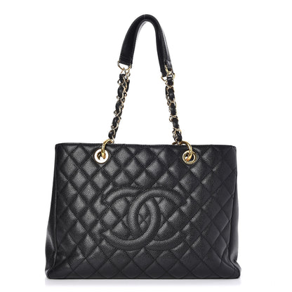 Chanel Caviar Quilted Grand Shopping Tote GST Black 1 of 10