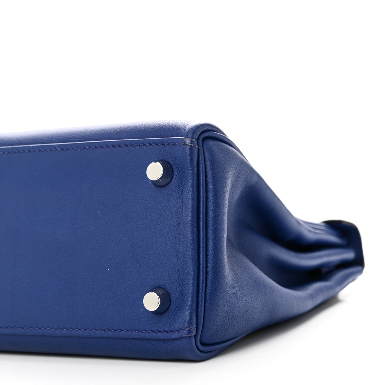 Hermes Swift Kelly Retourne 25 Bleu Electrique 10 of 10