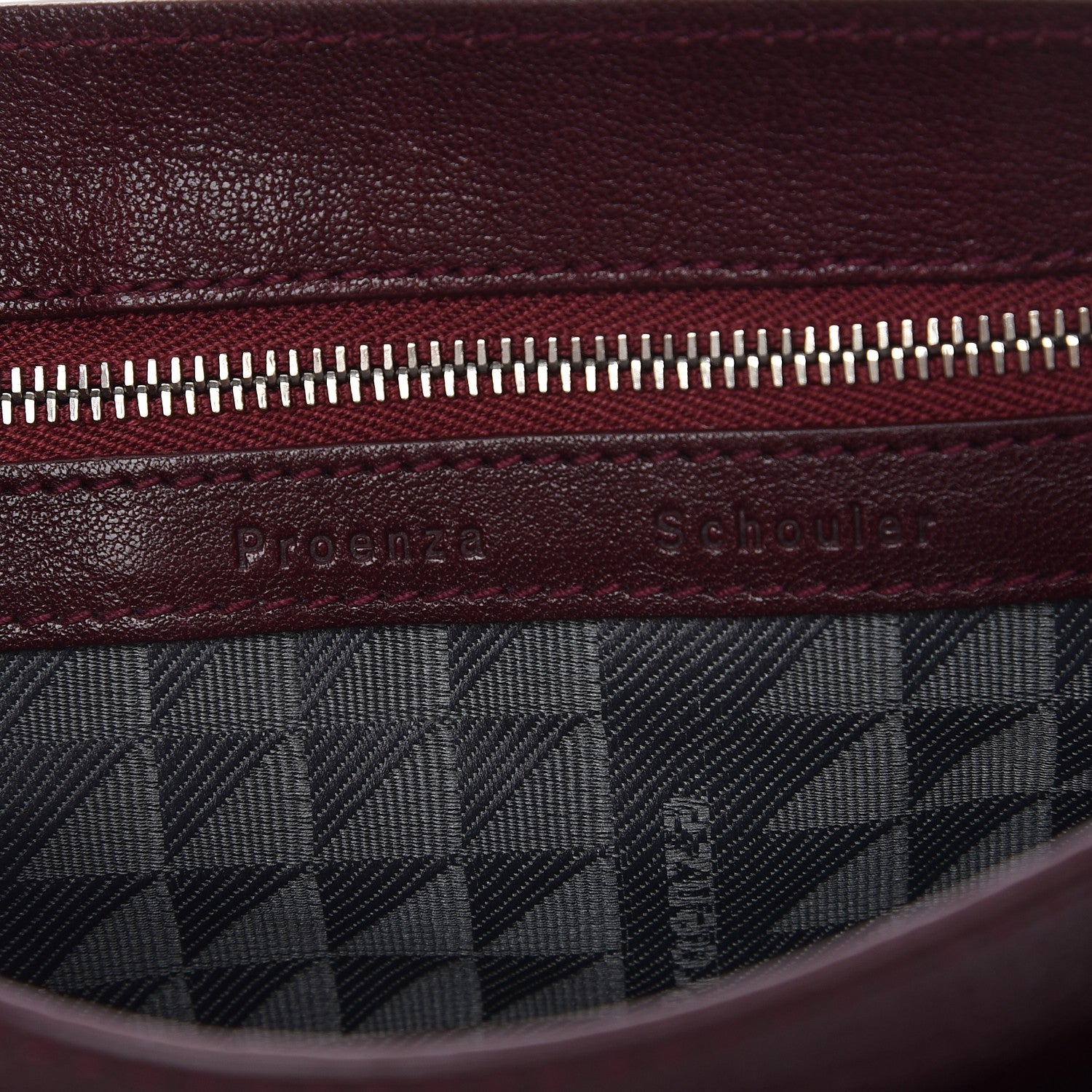 Proenza Schouler Lambskin PS1 Pouch Messenger Oxblood 7 of 8