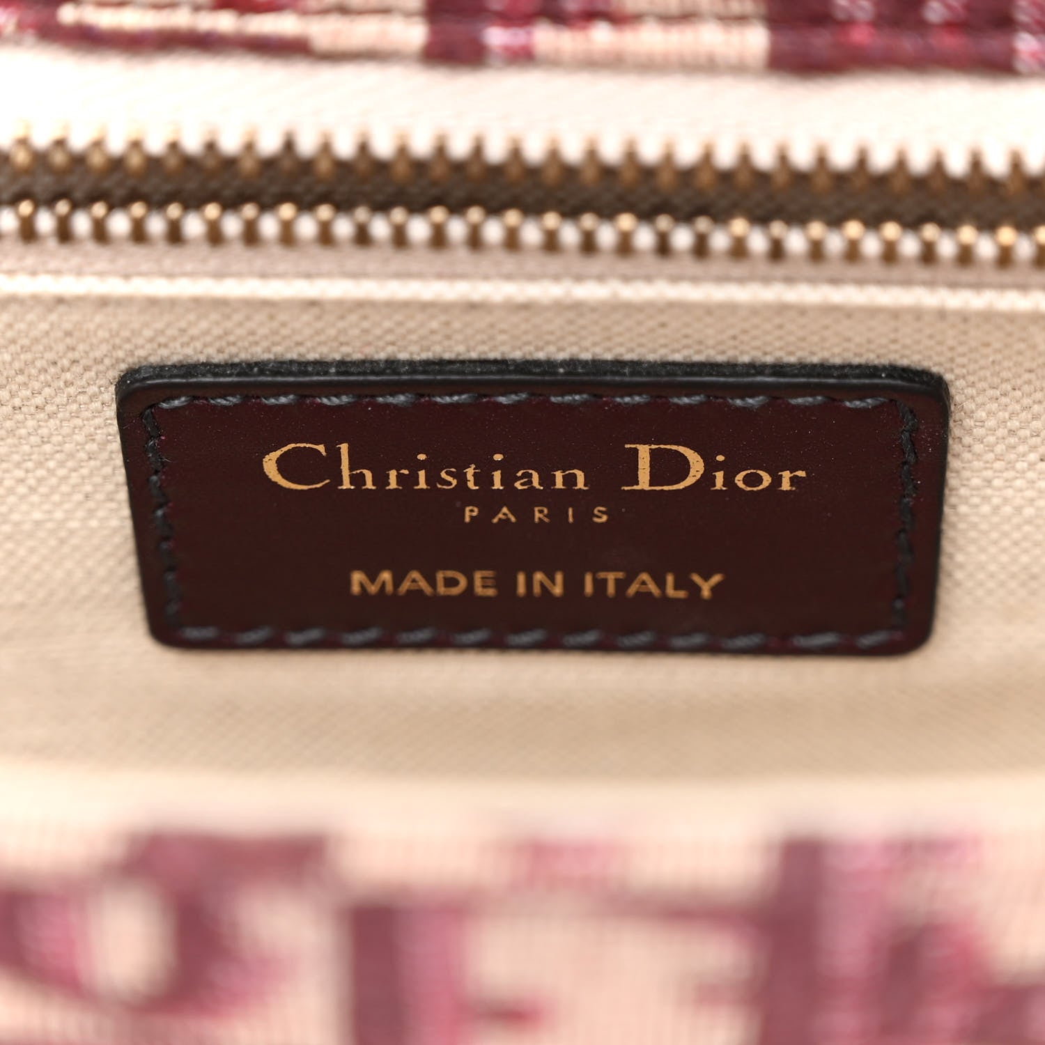 Christian Dior Oblique Dioraddict Flap Bag Burgundy 6 of 10