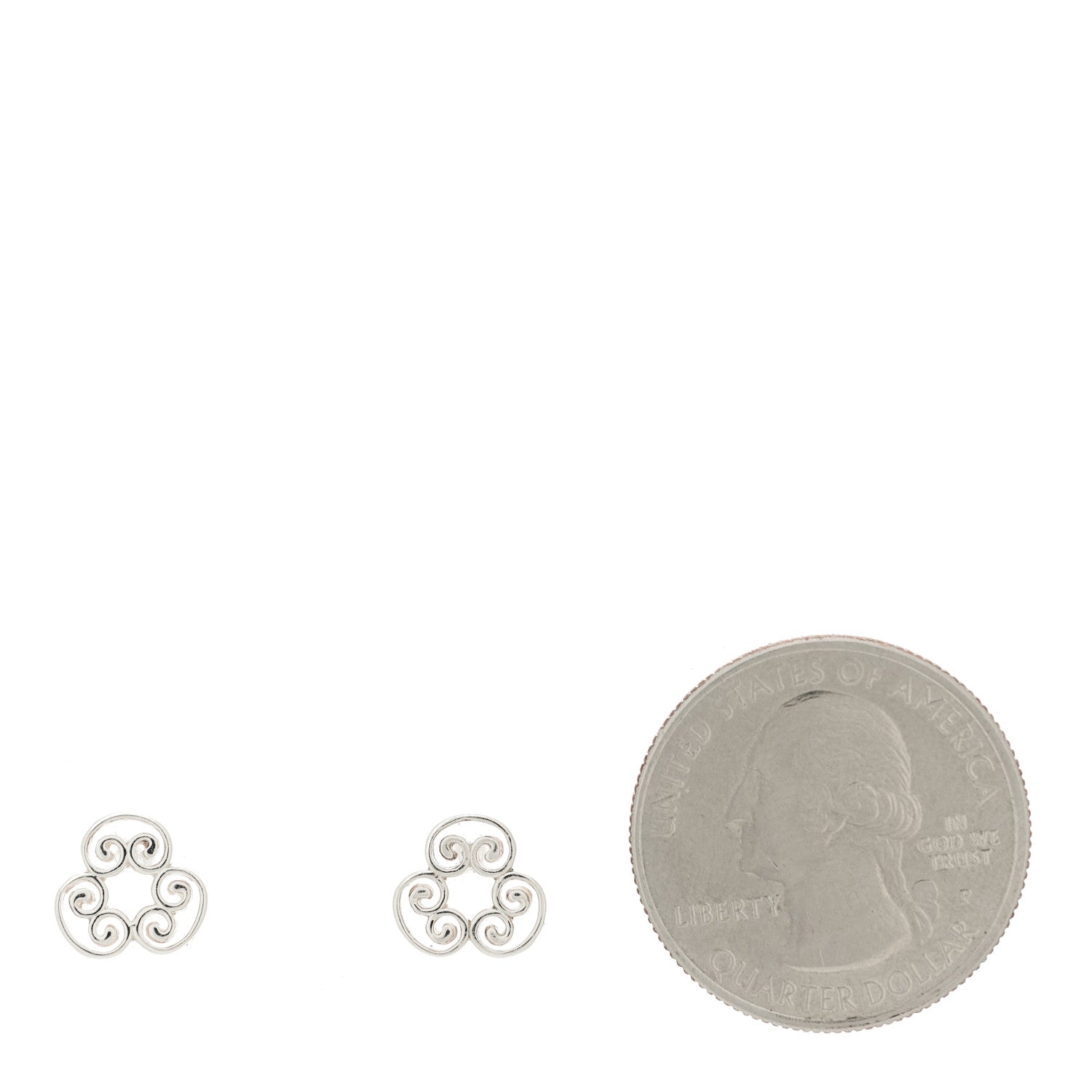 Tiffany Sterling Silver Goldoni Triplo Earrings 2 of 4
