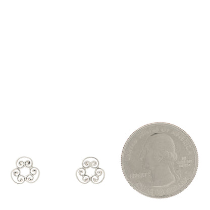 Tiffany Sterling Silver Goldoni Triplo Earrings 2 of 4