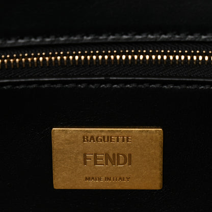 Fendi Nappa FF 1974 Embossed Baguette Black 6 of 9