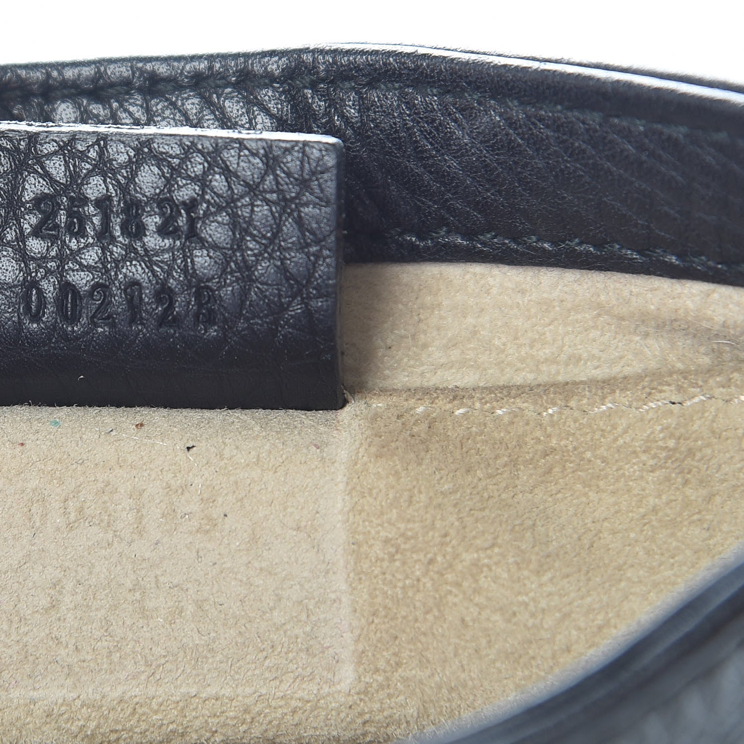 Gucci Pebbled Calfskin Small 1973 Chain Shoulder Bag Black 6 of 10
