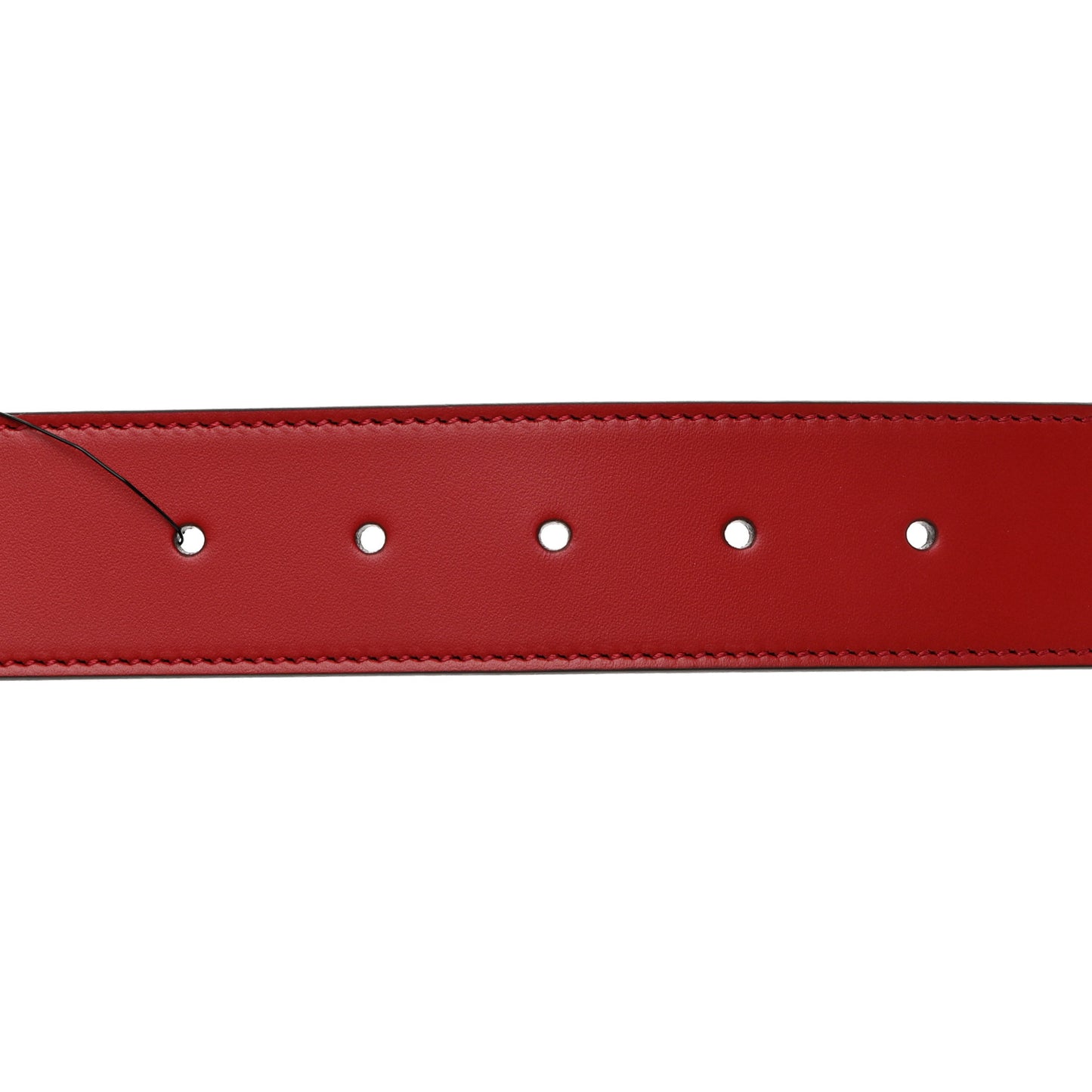 Selleria Calfskin Mens Interlocking G 37mm Belt 100 40 Rosso