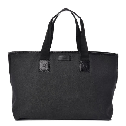 Gucci Denim Guccissima Tote Black 1 of 9