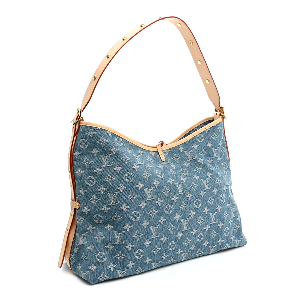 Monogram Denim CarryAll MM Blue