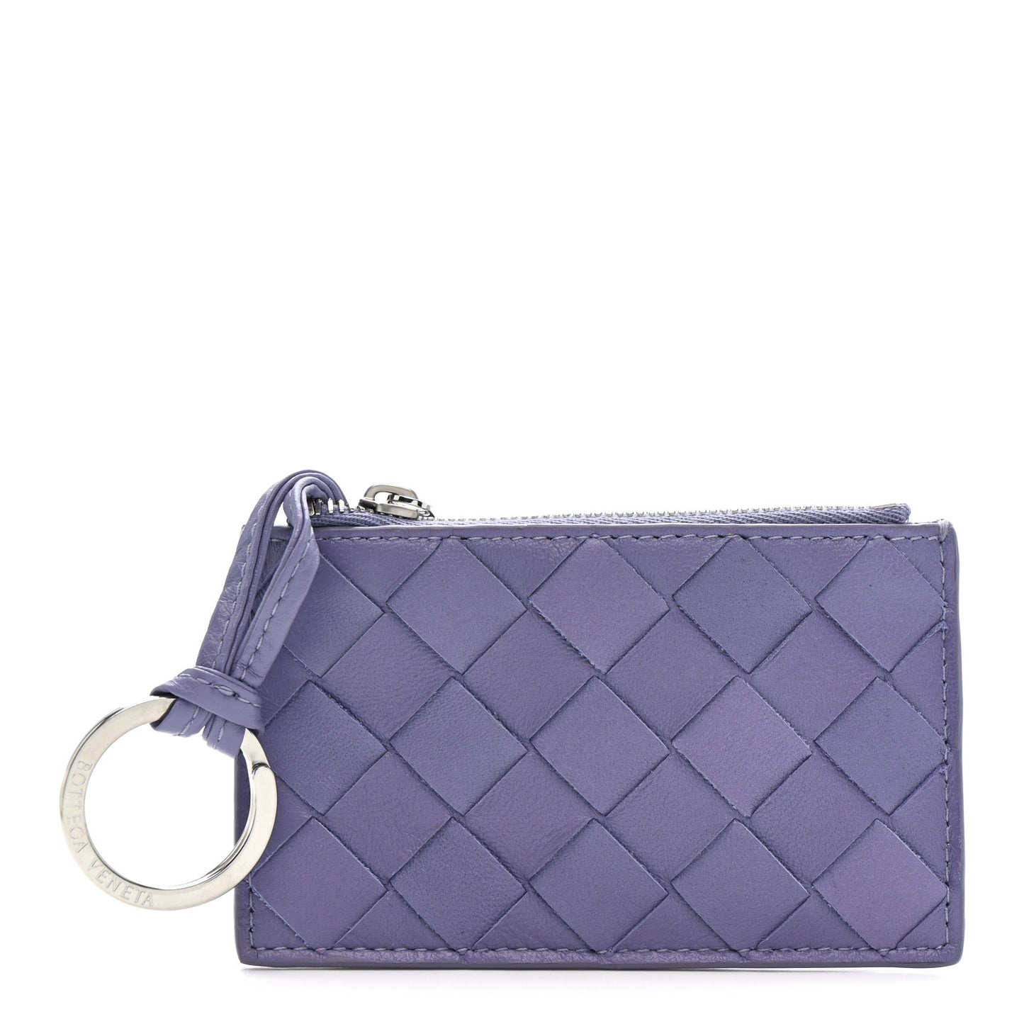 Nappa Intrecciato Key Case Purple