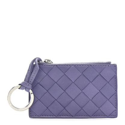 Bottega Veneta Nappa Intrecciato Key Case Purple 1 of 7